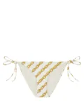 Versace chain-print bikini bottoms - White