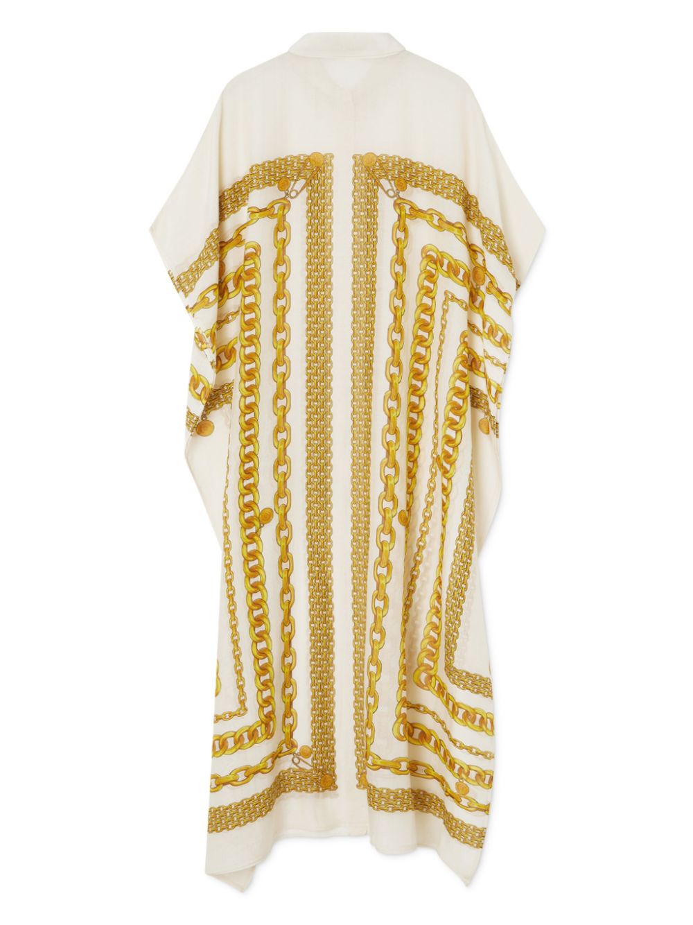 Versace Wikkeldoek met schakelkettingprint - Beige