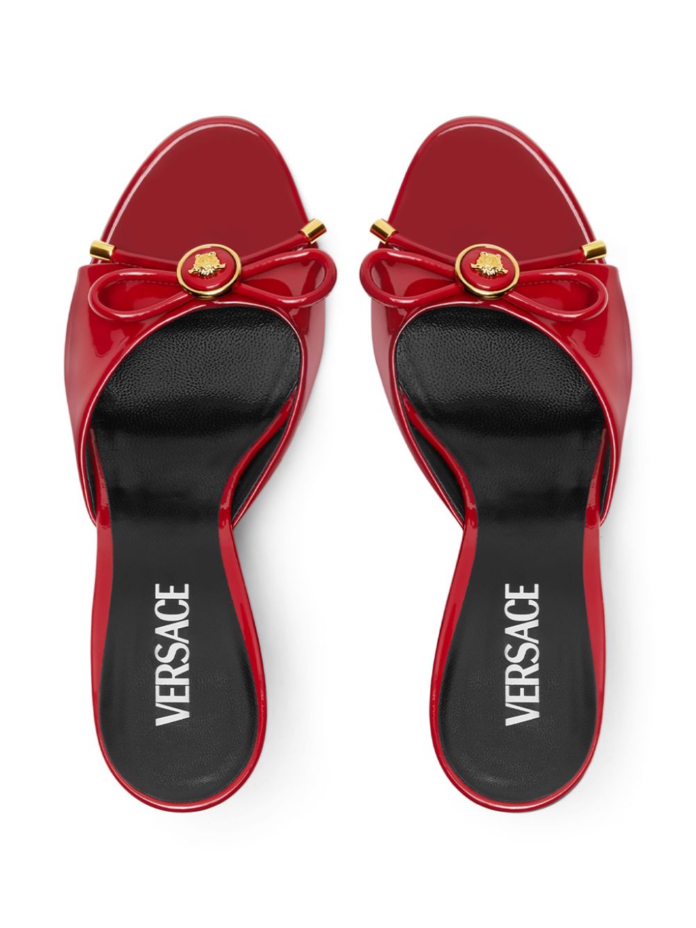 Versace Leren muiltjes Rood