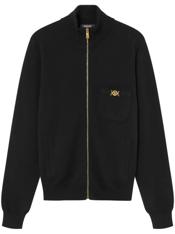 Versace ジップアップ セーター | ブラック | FARFETCH JP
