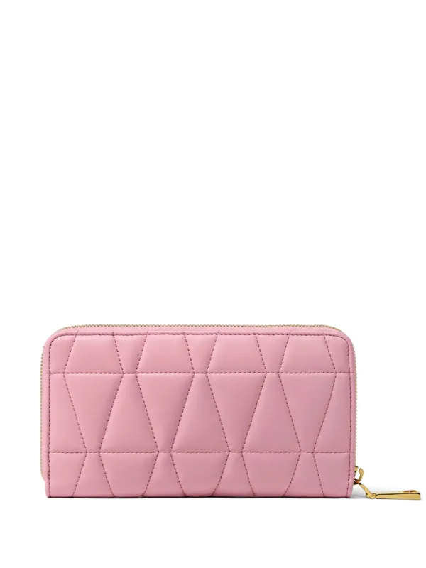 Versace Medusa '95 Quilted Long Wallet Pink FARFETCH ID