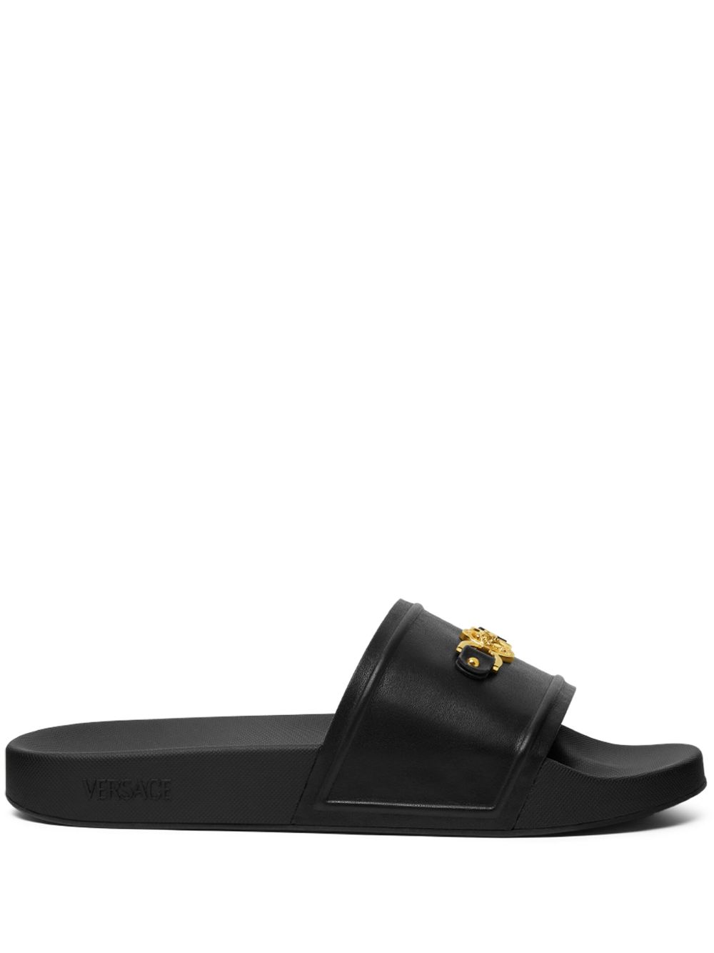 Versace Medusa '95 slippers met plateauzool Zwart