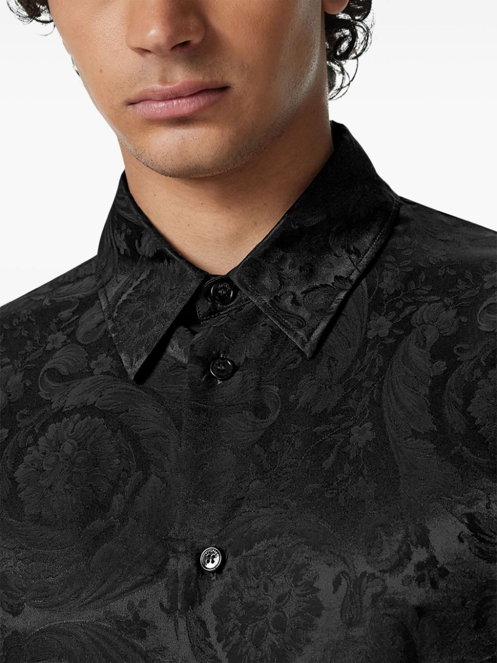 Versace Barocco-jacquard shirt Men