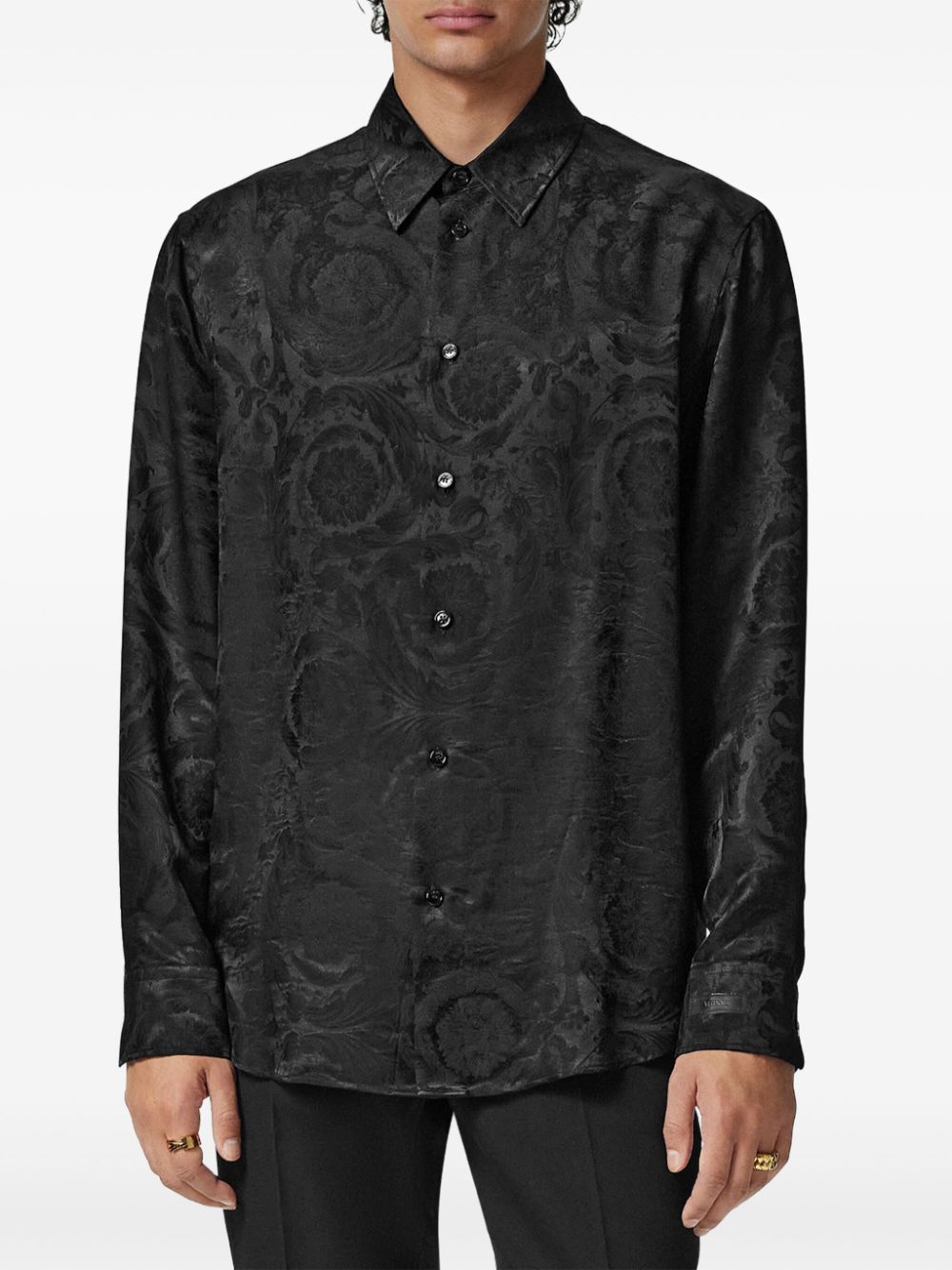 Versace Barocco-jacquard shirt Men