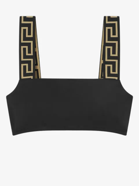 Versace jacquard bikini top