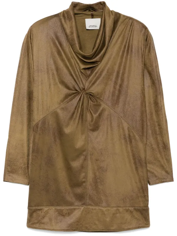 ワンピースその他 ISABEL MARANT Etoile Briali mini dress with green khaki zip Briali mini dress with green khaki zip – Lord & Taylor