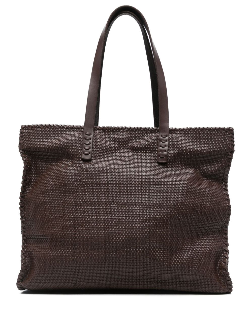 DRAGON DIFFUSION Check tote bag - Brown