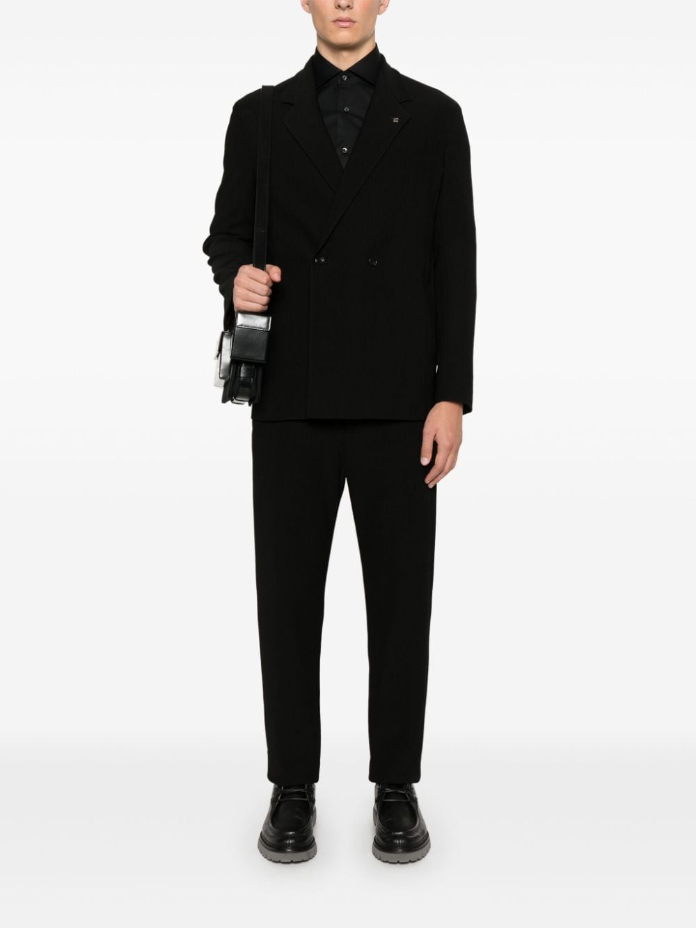 Shop Tagliatore A-osaka Suit In Black