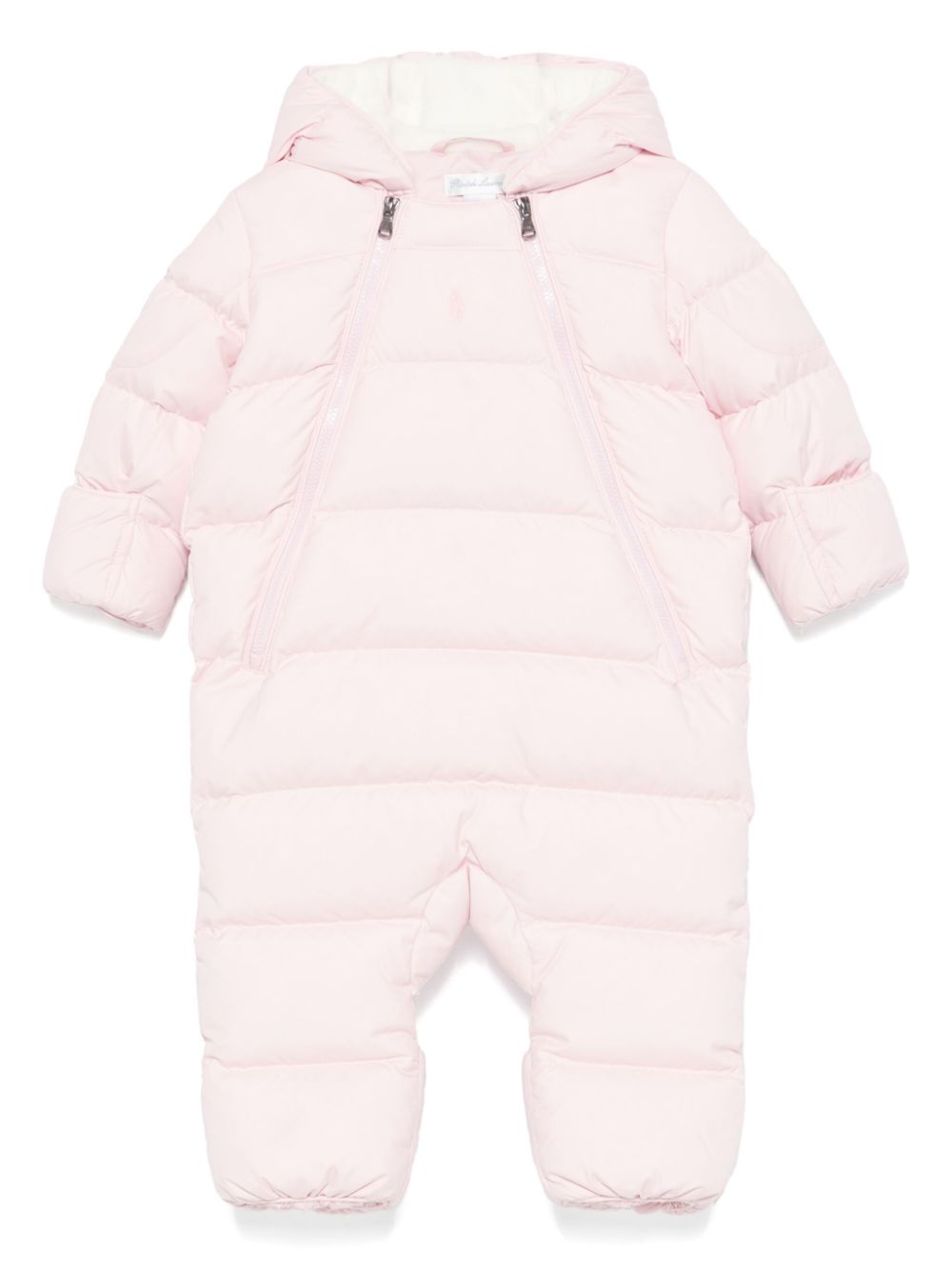 POLO RALPH LAUREN KIDS down hooded snowsuit - Pink