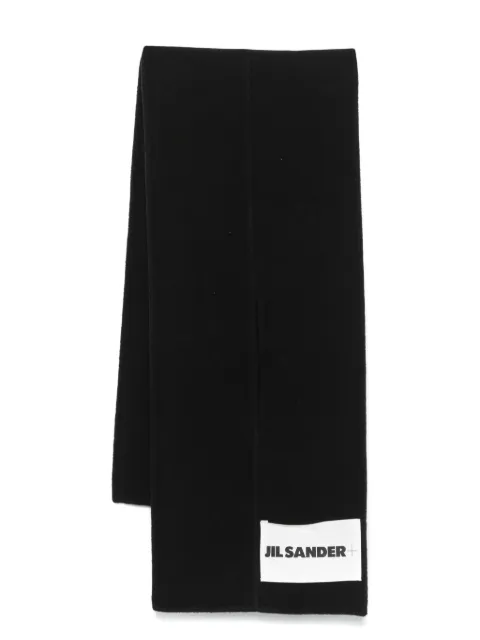 Jil Sander écharpe à patch logo