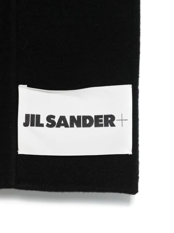 Jil Sander ロゴパッチ スカーフ | ブラック | FARFETCH JP