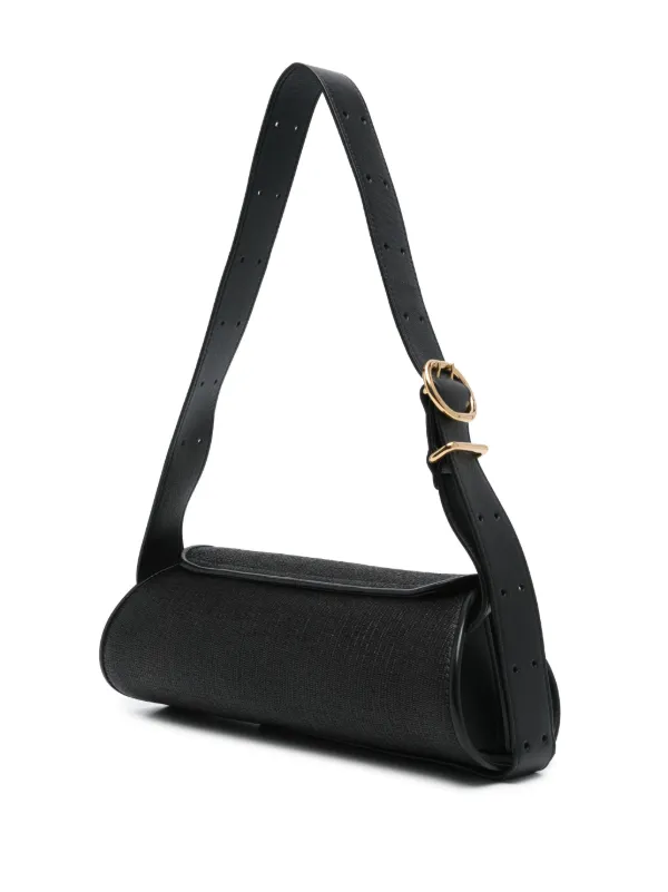 Jil Sander Small Cannolo Shoulder Bag | Black | FARFETCH