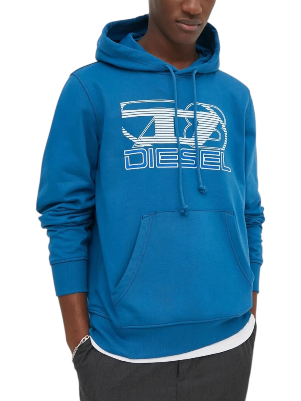 Diesel S-Ginn-Hood-K40 hoodie - Blauw