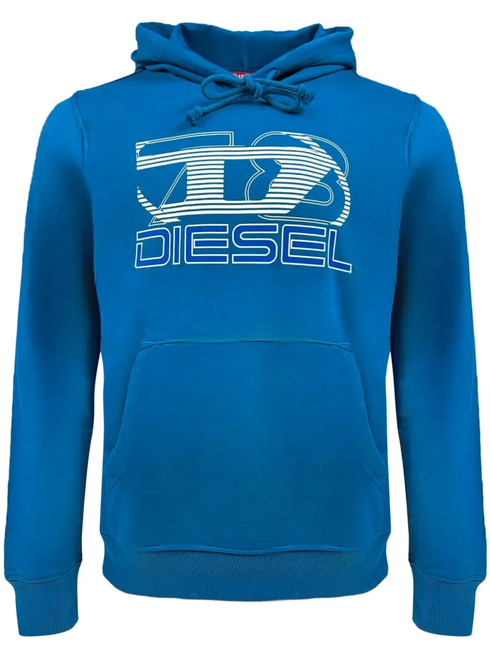 Diesel Hoodie met logoprint Blauw