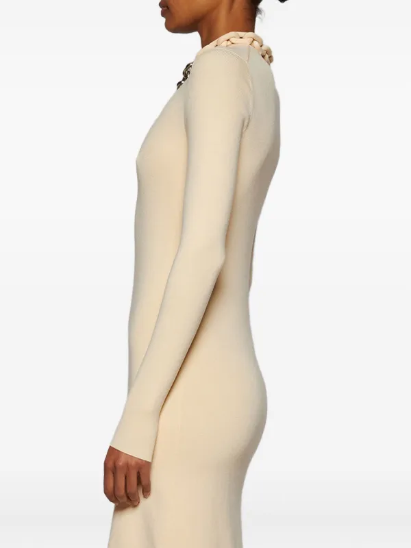 de la vali croissant long-sleeve lace mini dress CROISSANT MINI DRESS IN IVORY SILK SATIN AND LACE – DE LA VALI OFFICIAL