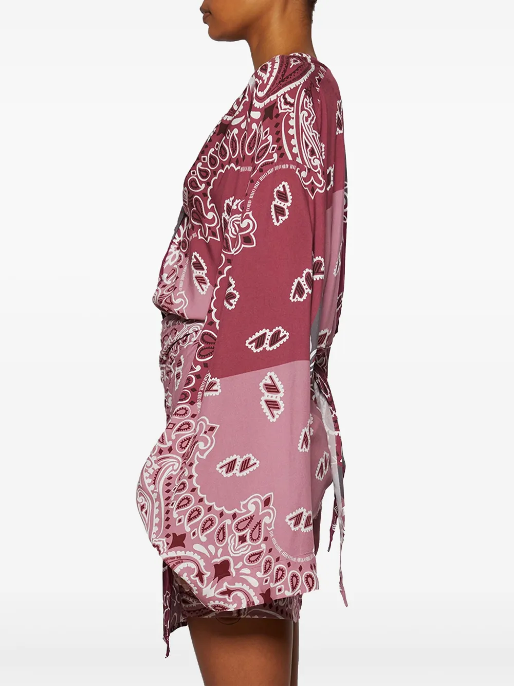 The Attico Jurk met print Rood