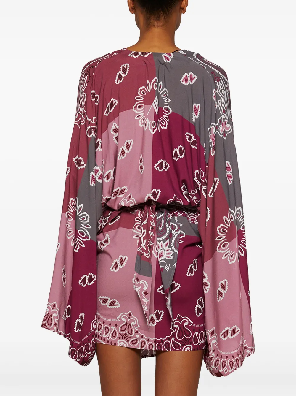 The Attico Jurk met print Rood