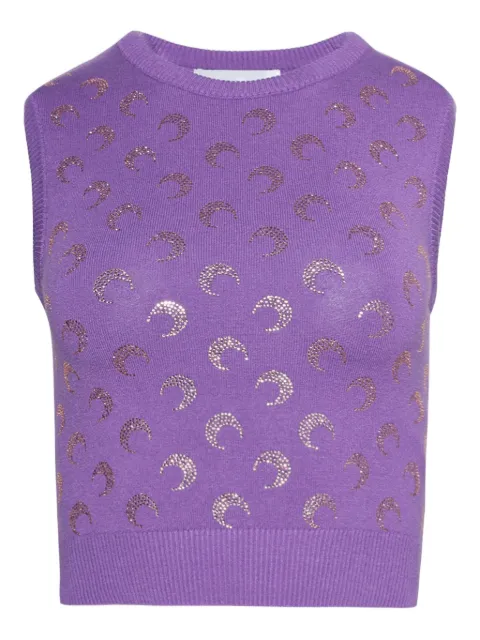 Marine Serre rhinestone-embellished tank top