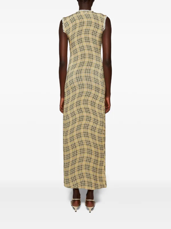 maxi tartan dress Red Plaid Tiered Maxi Dress - All Dresses