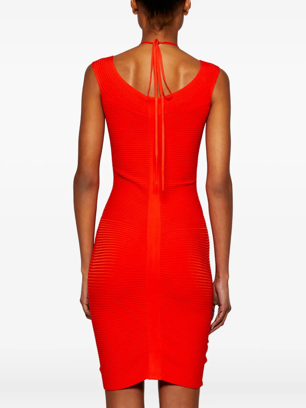 David Koma Off-shoulder jurk Oranje