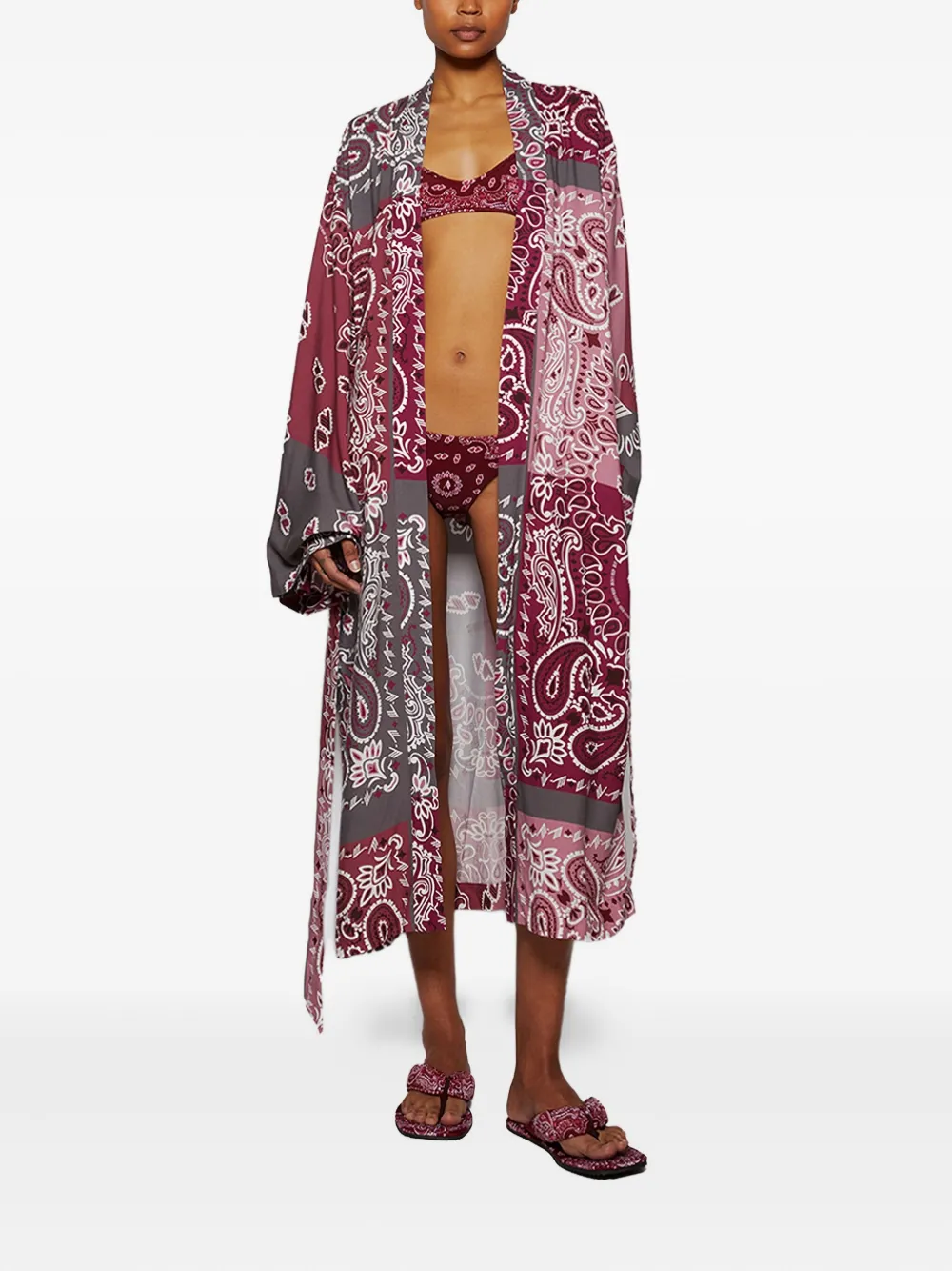The Attico bandana-print kimono | Oversized Coats | Image 2