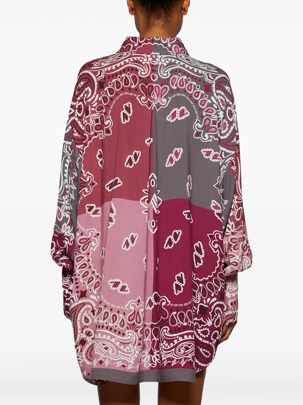 The Attico Blouse met bandanaprint Rood