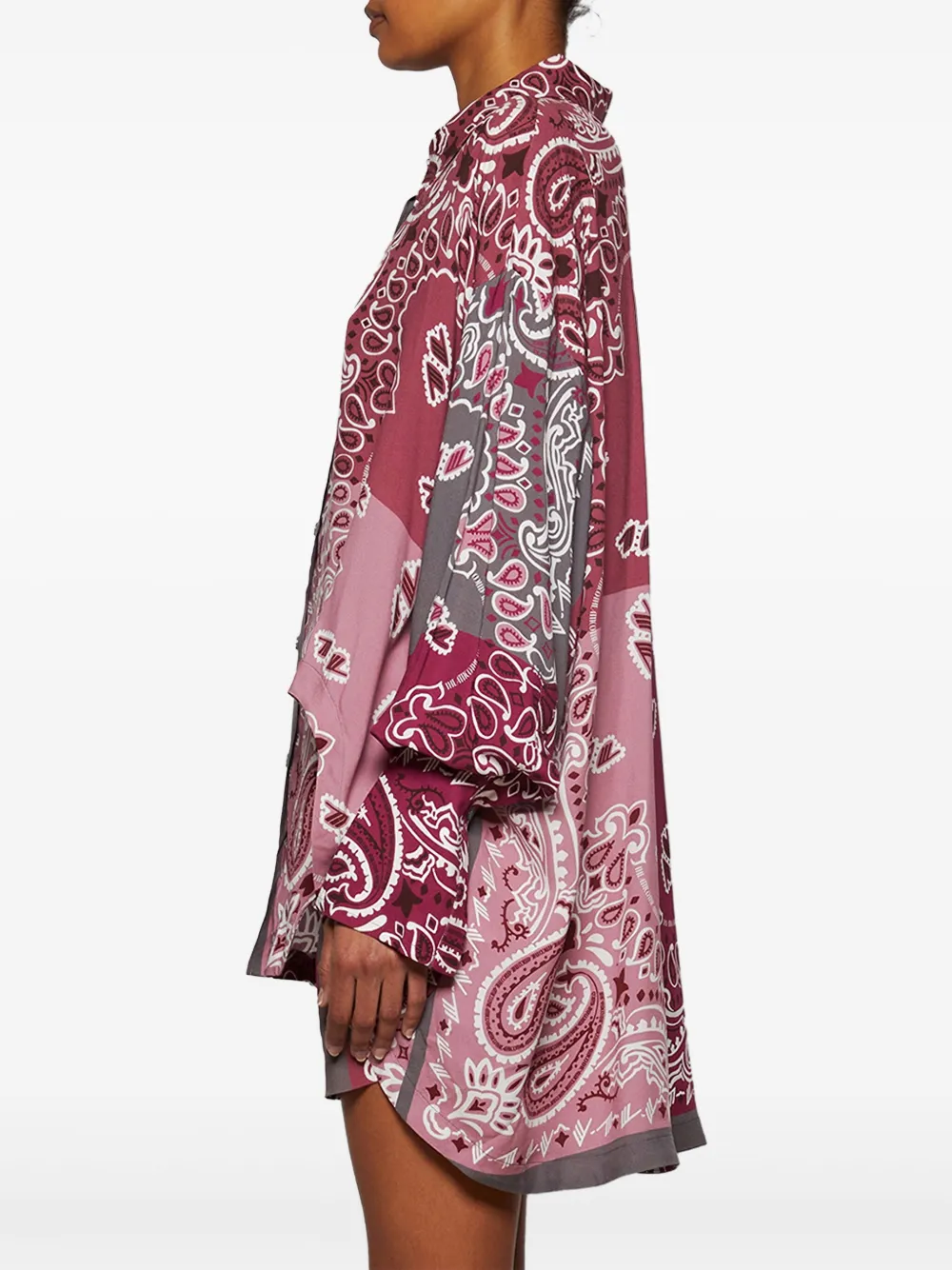 The Attico Blouse met bandanaprint Rood