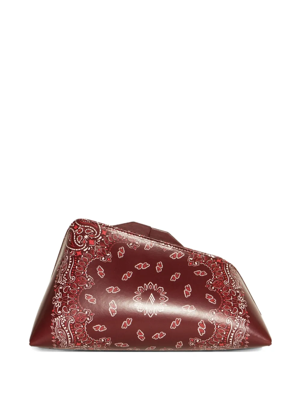 The Attico Clutch con stampa paisley - Rosso