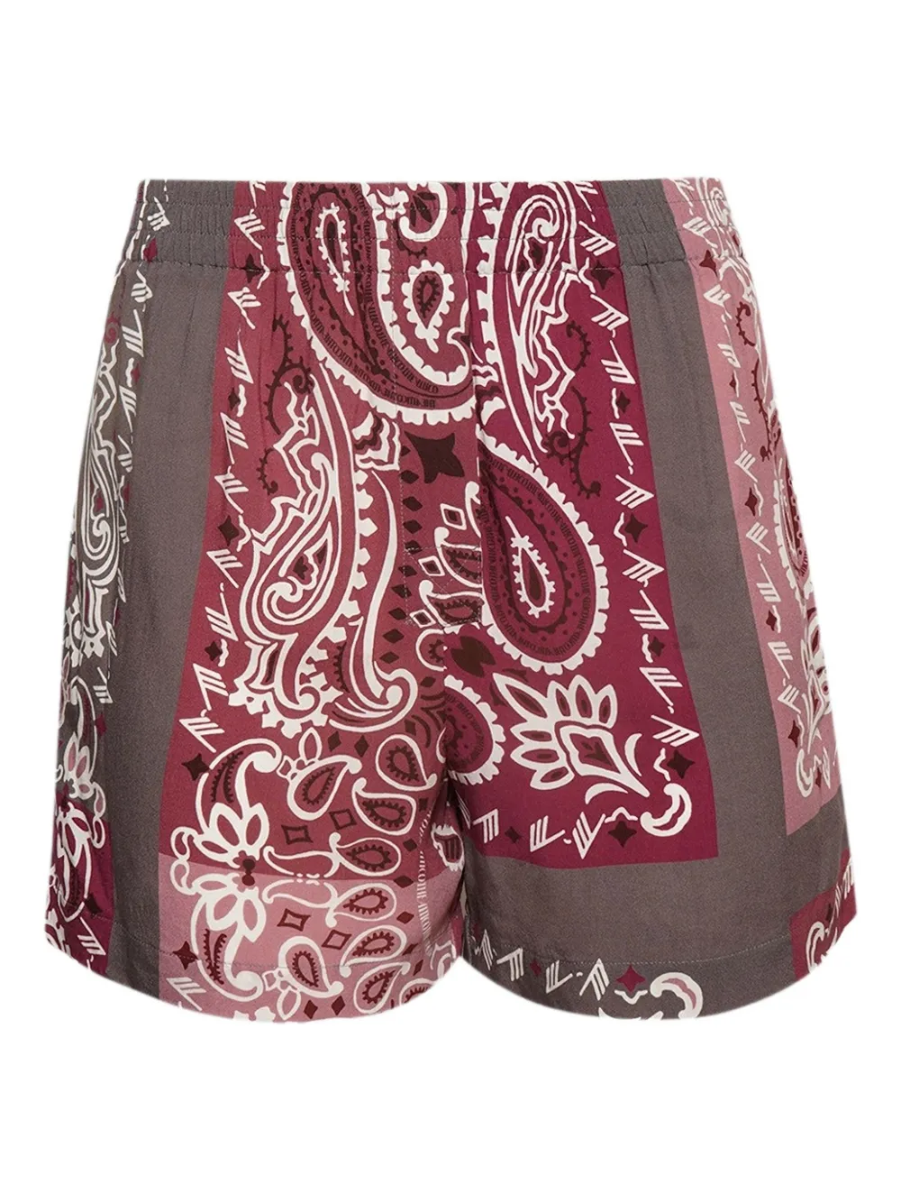 The Attico bandana-print shorts | Red | Image 1
