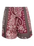 The Attico bandana-print shorts - Red