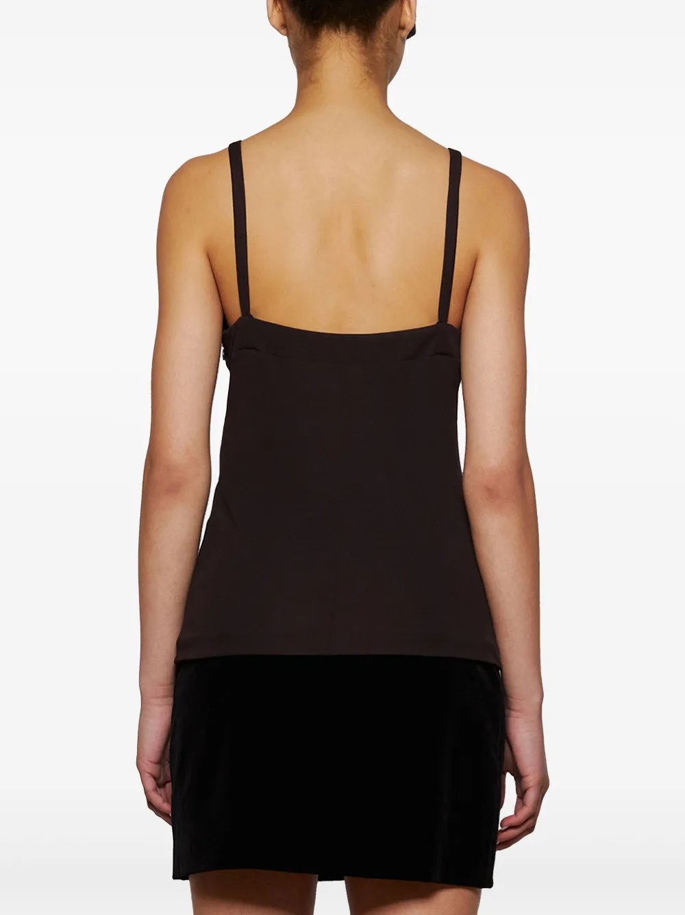 Jil Sander Tanktop met logo Bruin