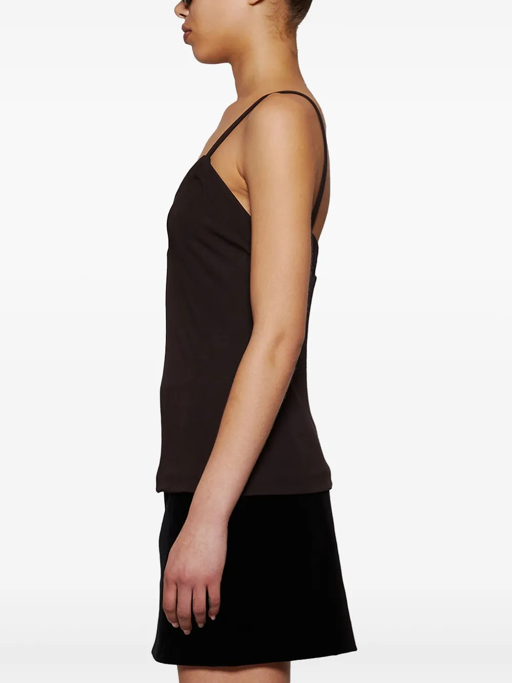 Jil Sander Tanktop met logo Bruin