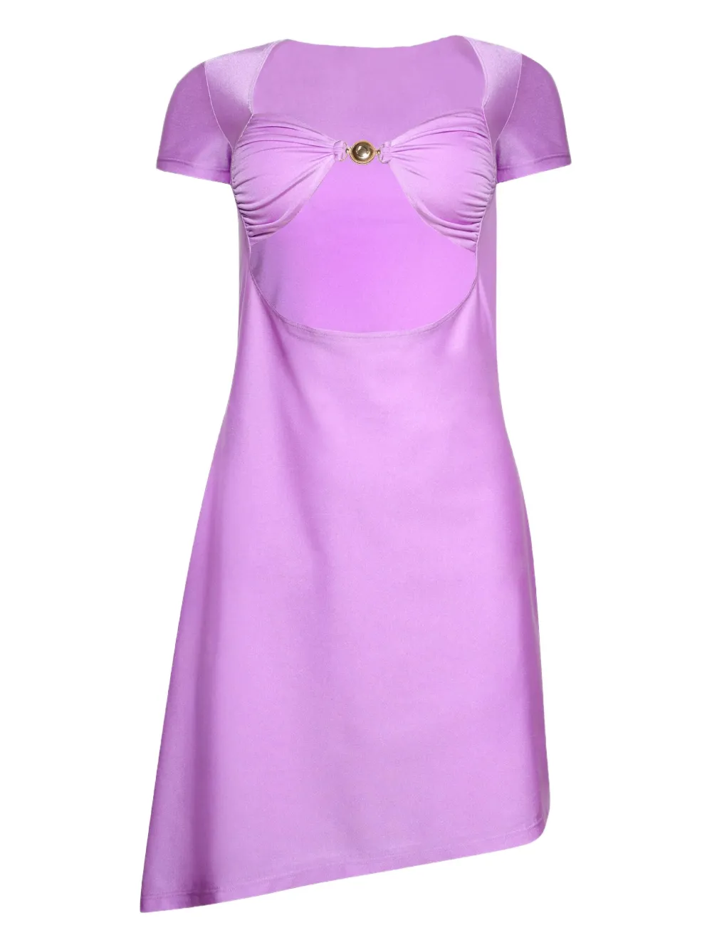 Marine Serre draped ring-detail dress | Purple | Image 1