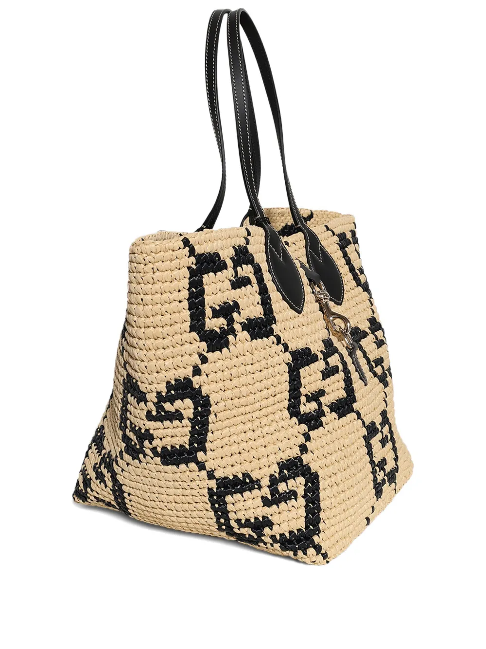 Gucci Medium Woven shopper Beige