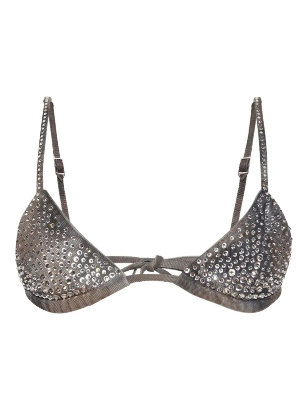 The Attico Triangel bh met studs Grijs
