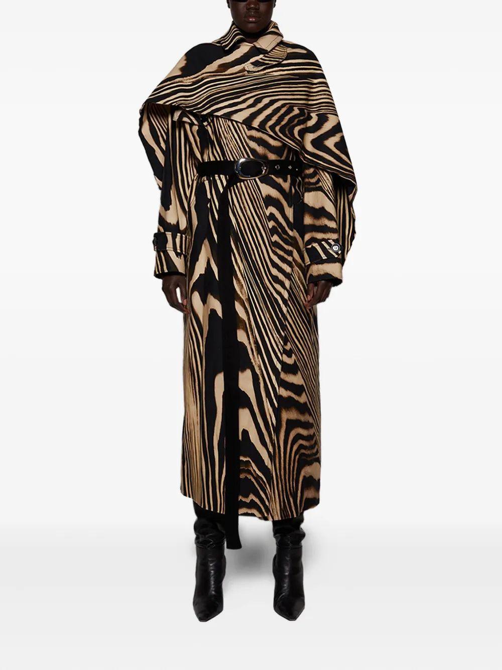 David Koma Jas met zebraprint Beige