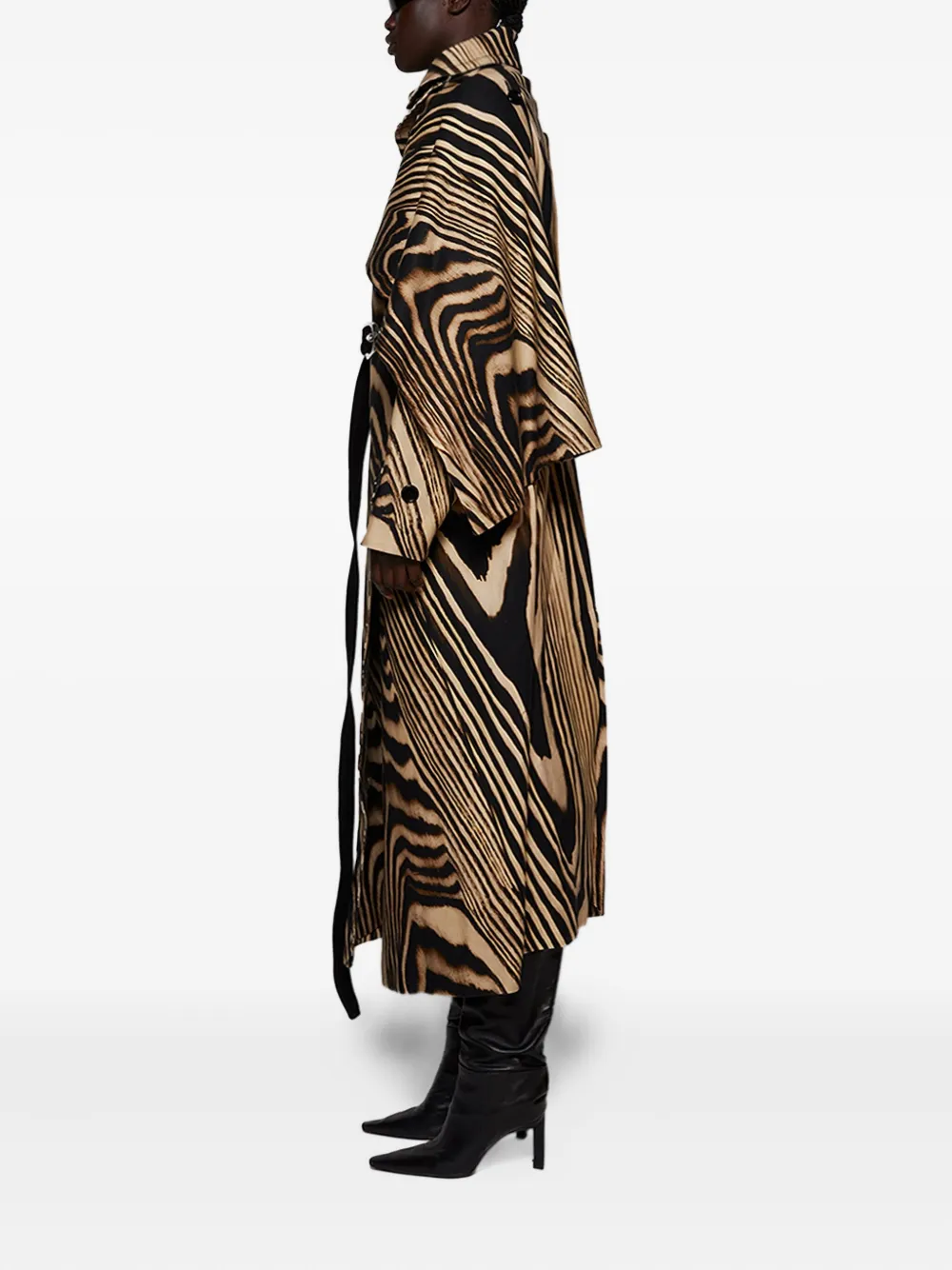 David Koma Jas met zebraprint Beige