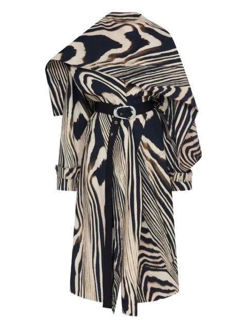 David Koma zebra-print coat