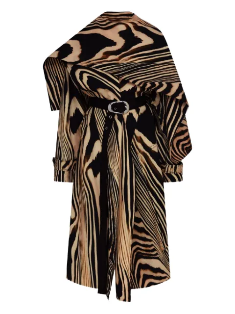 David Koma zebra-print coat