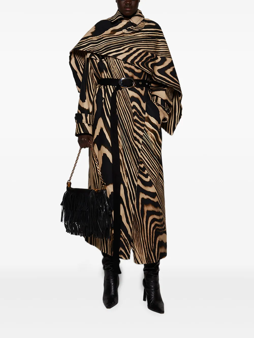 David Koma zebra-print coat | Oversized Coats | Image 2