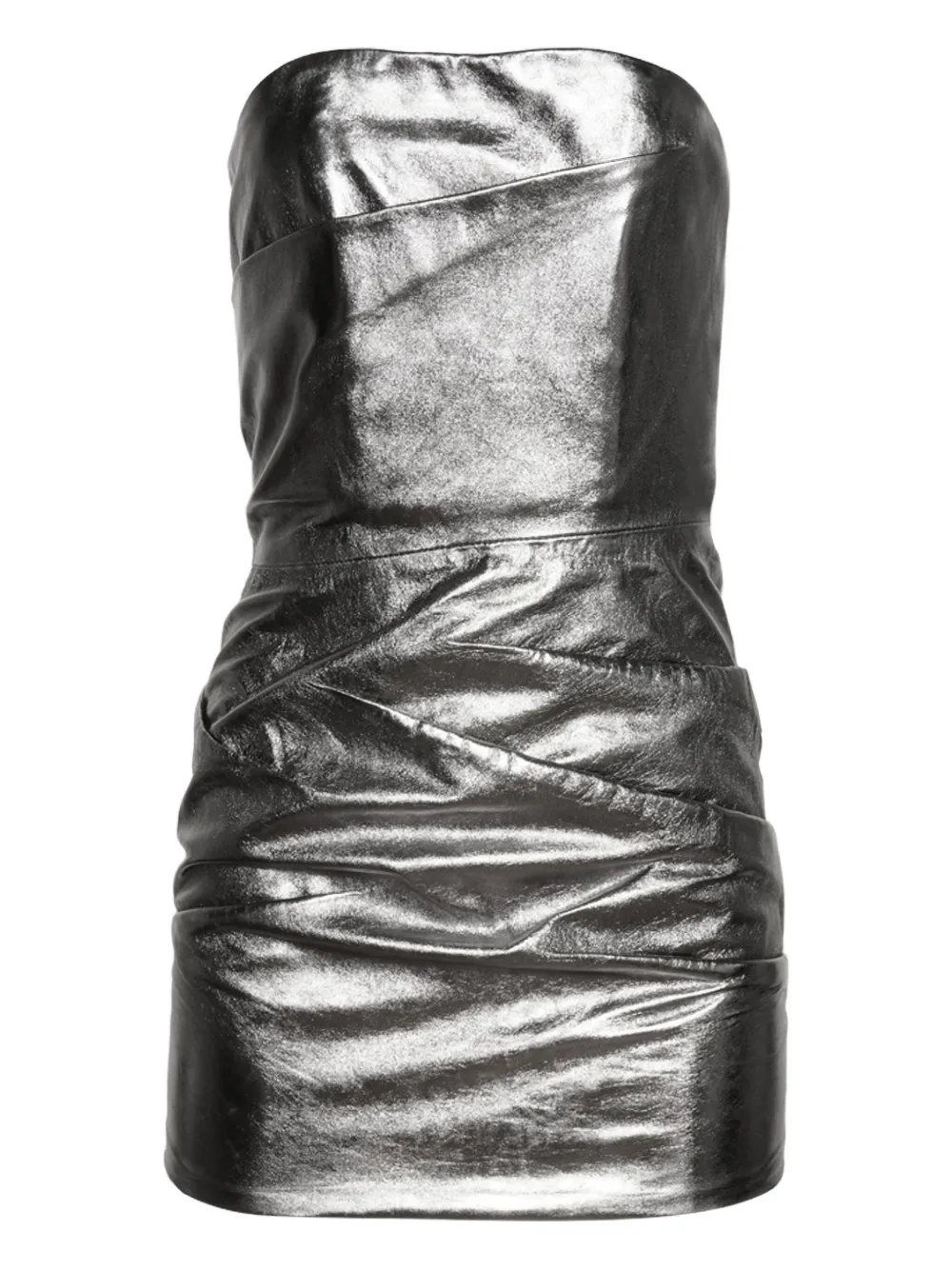The Attico Mirror mini-jurk Zilver