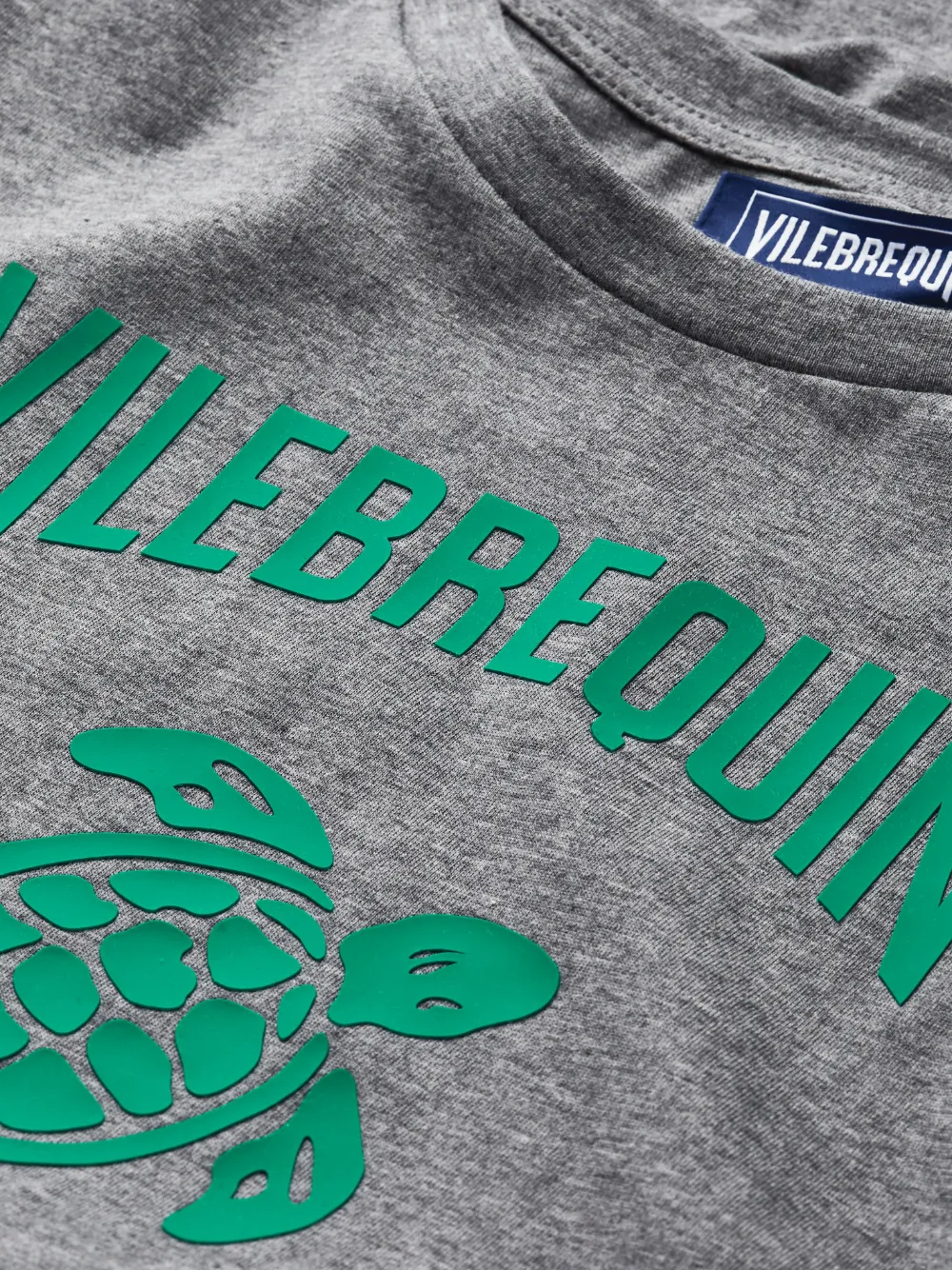 Vilebrequin T-shirt met logo-reliëf Grijs