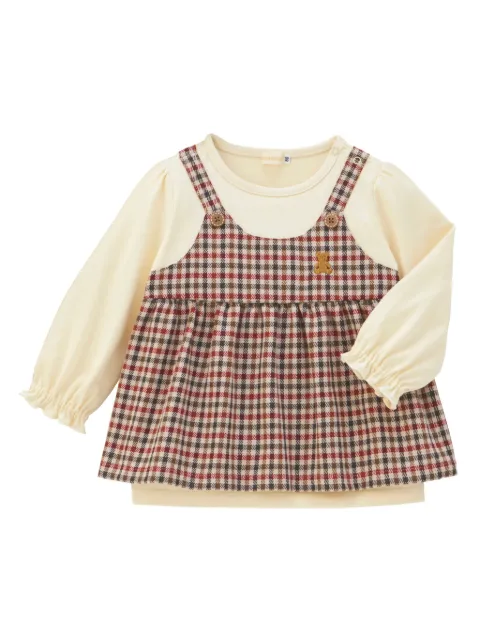 Miki House blusa estilo vestido a capas