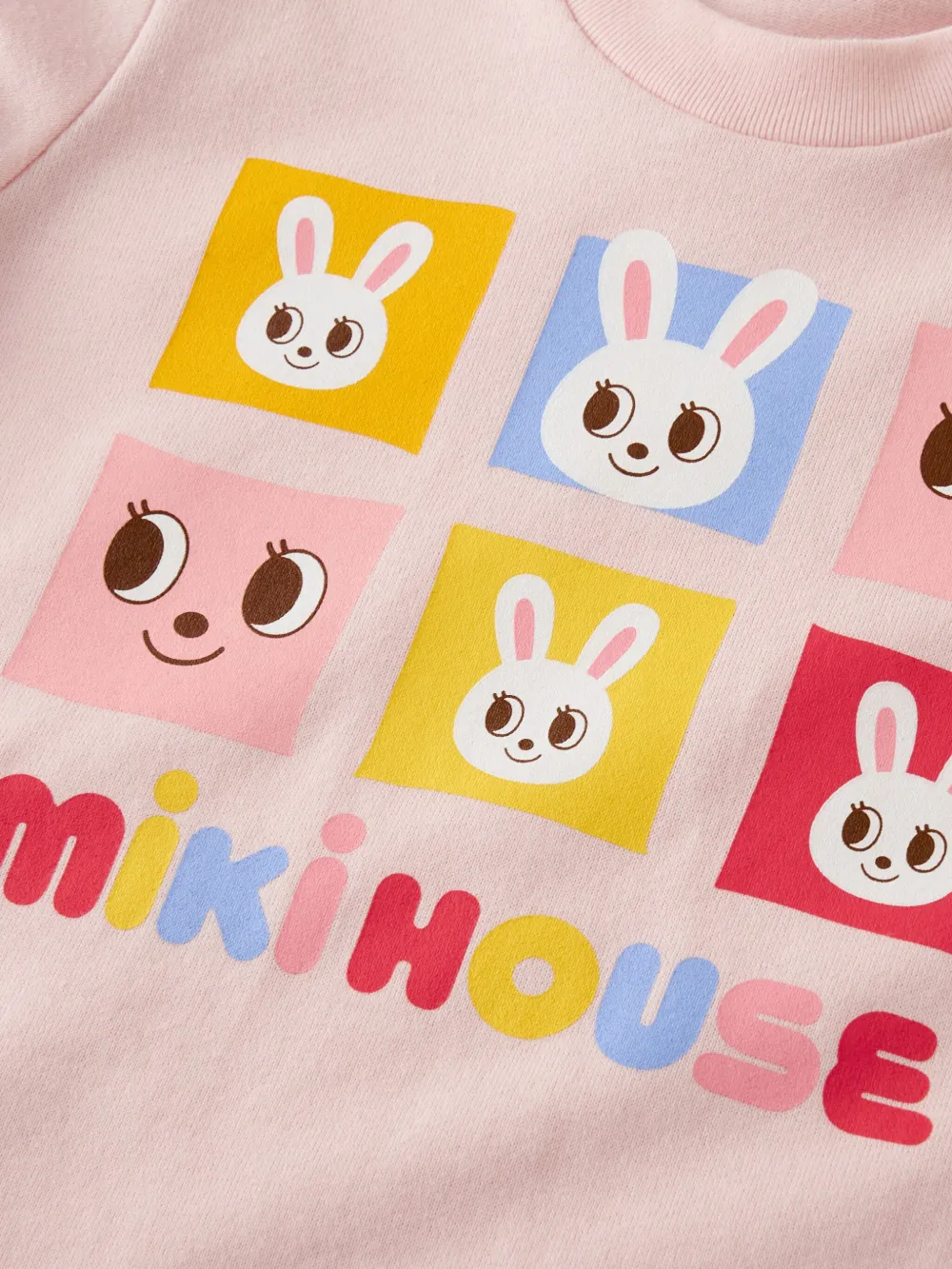 Miki House T-shirt met print Roze