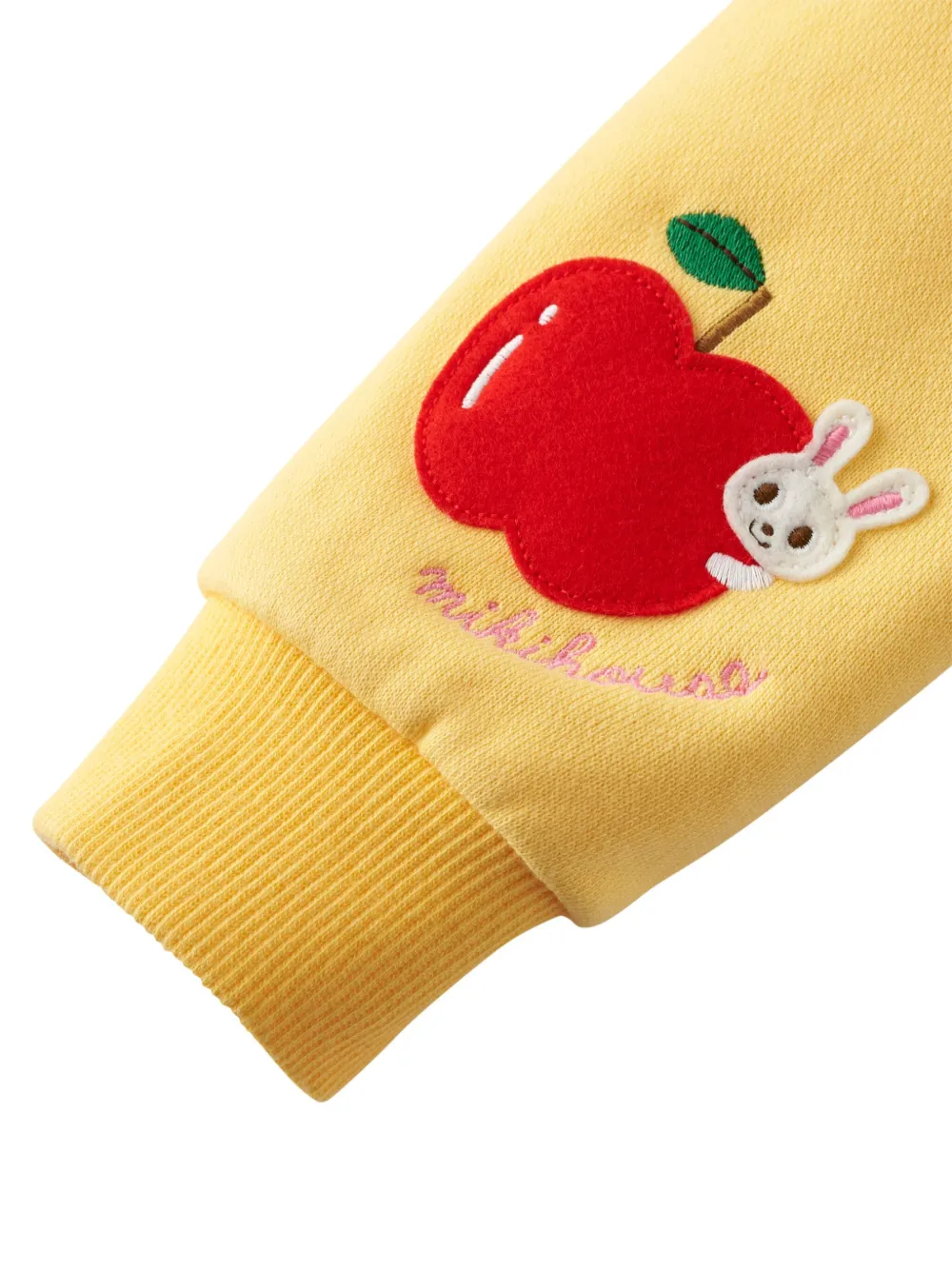 Miki House Usako Bunny Orchard Sweatshirt (2-7 Years) In Yellow
