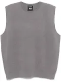 Y-3 3-Stripes knitted vest - Grey