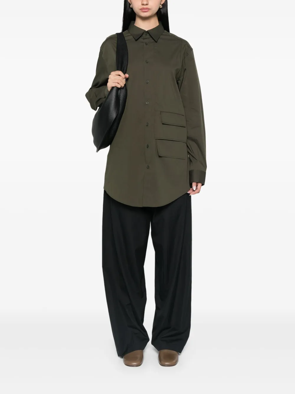 Y-3 Shirt met gelaagd detail Groen