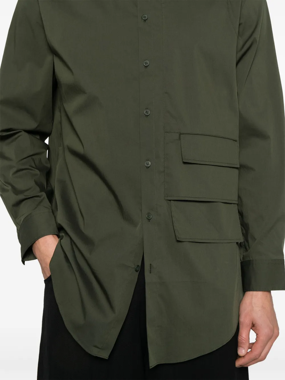 Y-3 Shirt met gelaagd detail Groen