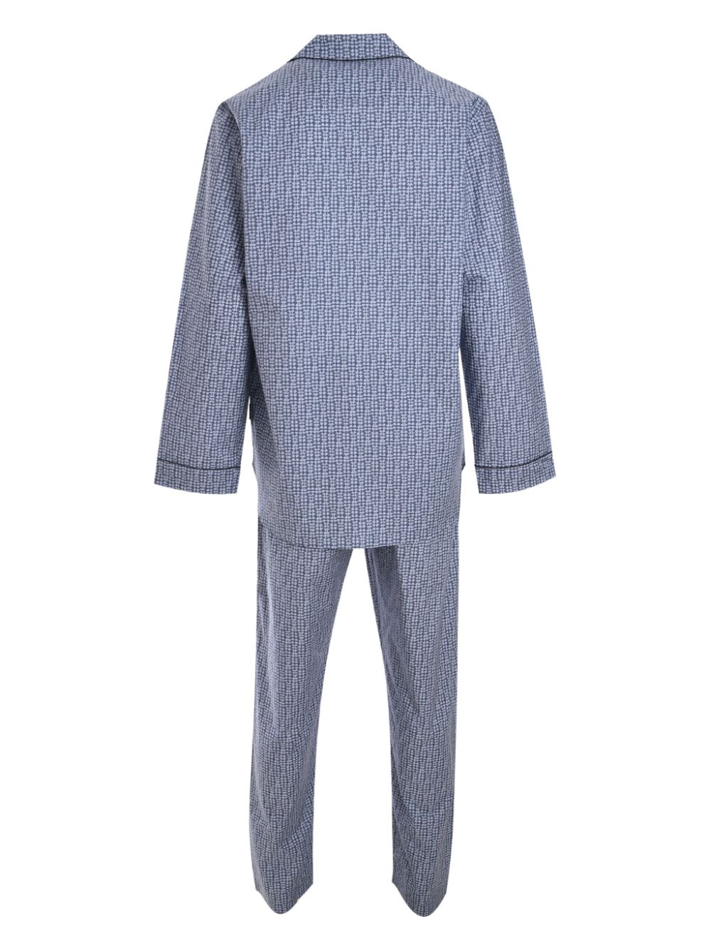 Zimmerli printed cotton pajamas - Blauw