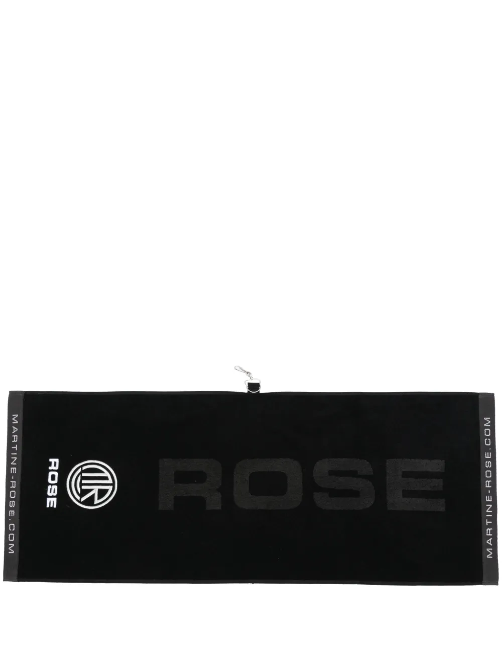 Martine Rose Toalha com bordado monogramado | Preto | Image 1